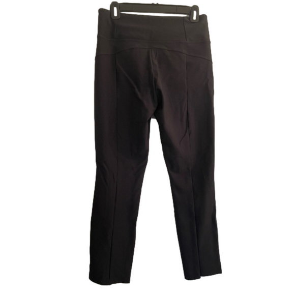 Athleta Black Front-Zip Stellar Crop Pants - Picture 2 of 6